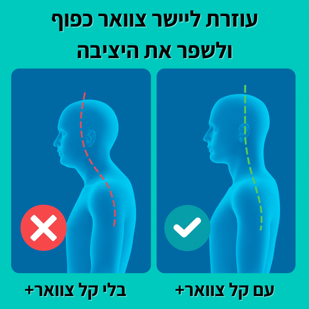 קל צוואר+ | כרית עיסוי להקלה על הצוואר מבית Shoplilo